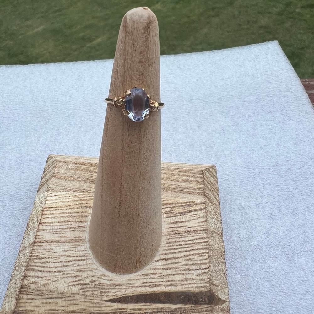 Amethyst Solitaire Ring - image 2